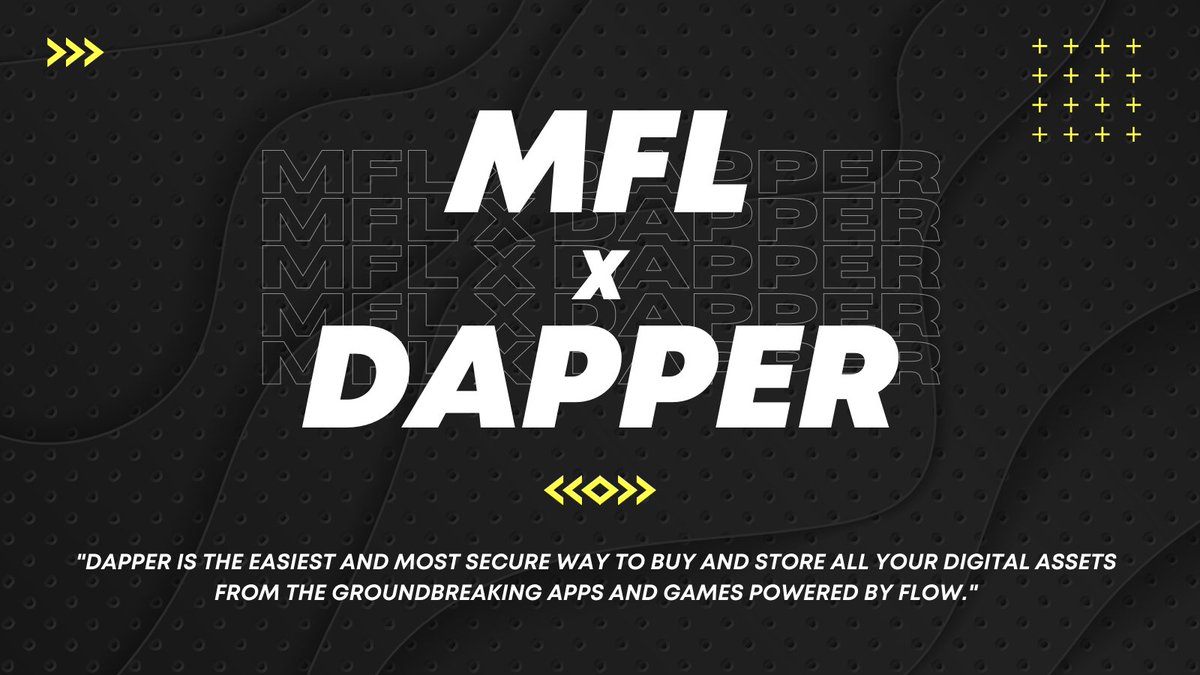 playMFL's tweet photo. 📢 We are really excited to announce that MFL is partnering with @hellodapper to offer the best #blockchain experience with the #DapperWallet! 🥳🔥

Check it out in the Dapper Digest Vol. 1.  https://t.co/ogPqRL90jT https://t.co/NaxCwoqbgB