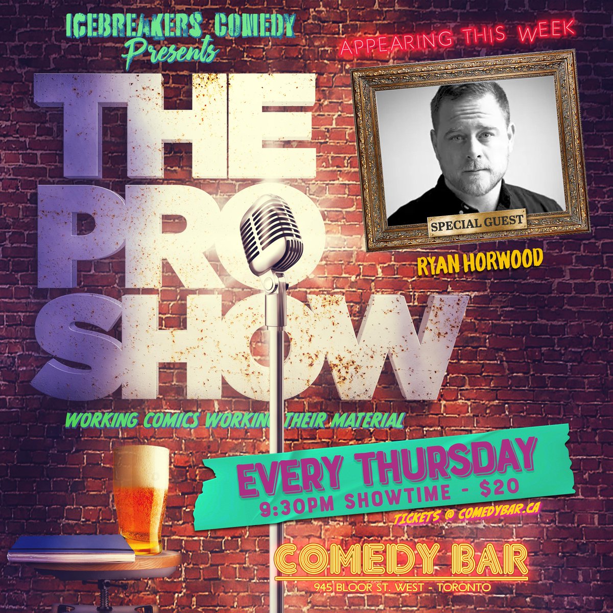 TONIGHT!!
The best of the best will be on the main stage at <a href="/comedybar/">COMEDY BAR</a> this evening for THE PRO SHOW!
Toronto's hottest comics in the city's best comedy club...come get it! 

comedybar.ca/shows/the-pro-…

** ALL booking inquiries must be sent to info@icebreakerscomedy.com **