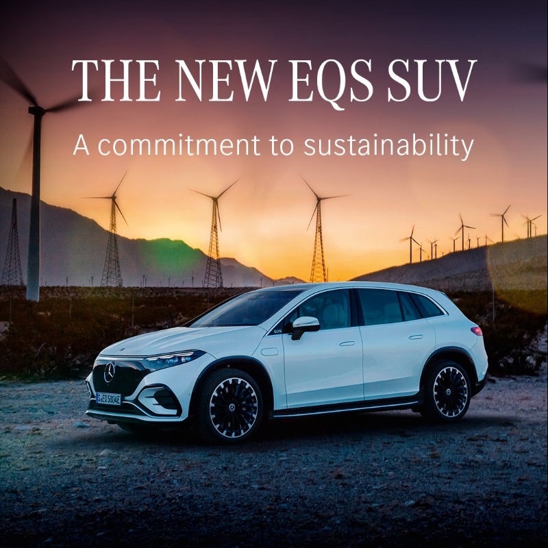 MercedesBenz's tweet photo. With the all-electric #EQSSUV, #MercedesBenz is continuing to consistently implement its strategy of making vehicles more efficient. See for yourself how exactly this is achieved: https://t.co/IhvmTIivwl
#LeadInElectric #Sustainability