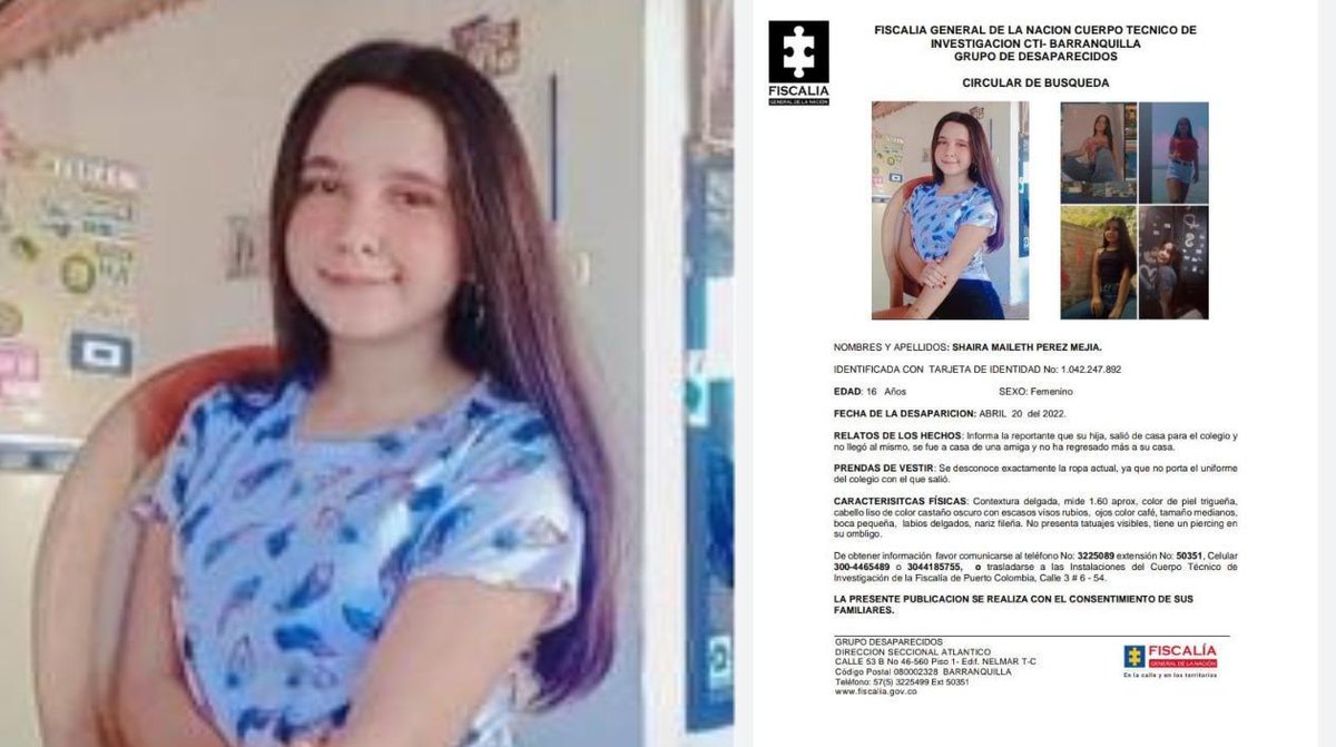 zonacero's tweet photo. Denuncian desaparición de adolescente en Puerto Colombia
https://t.co/zCj45jQsQw https://t.co/Ve5p1hCpcC