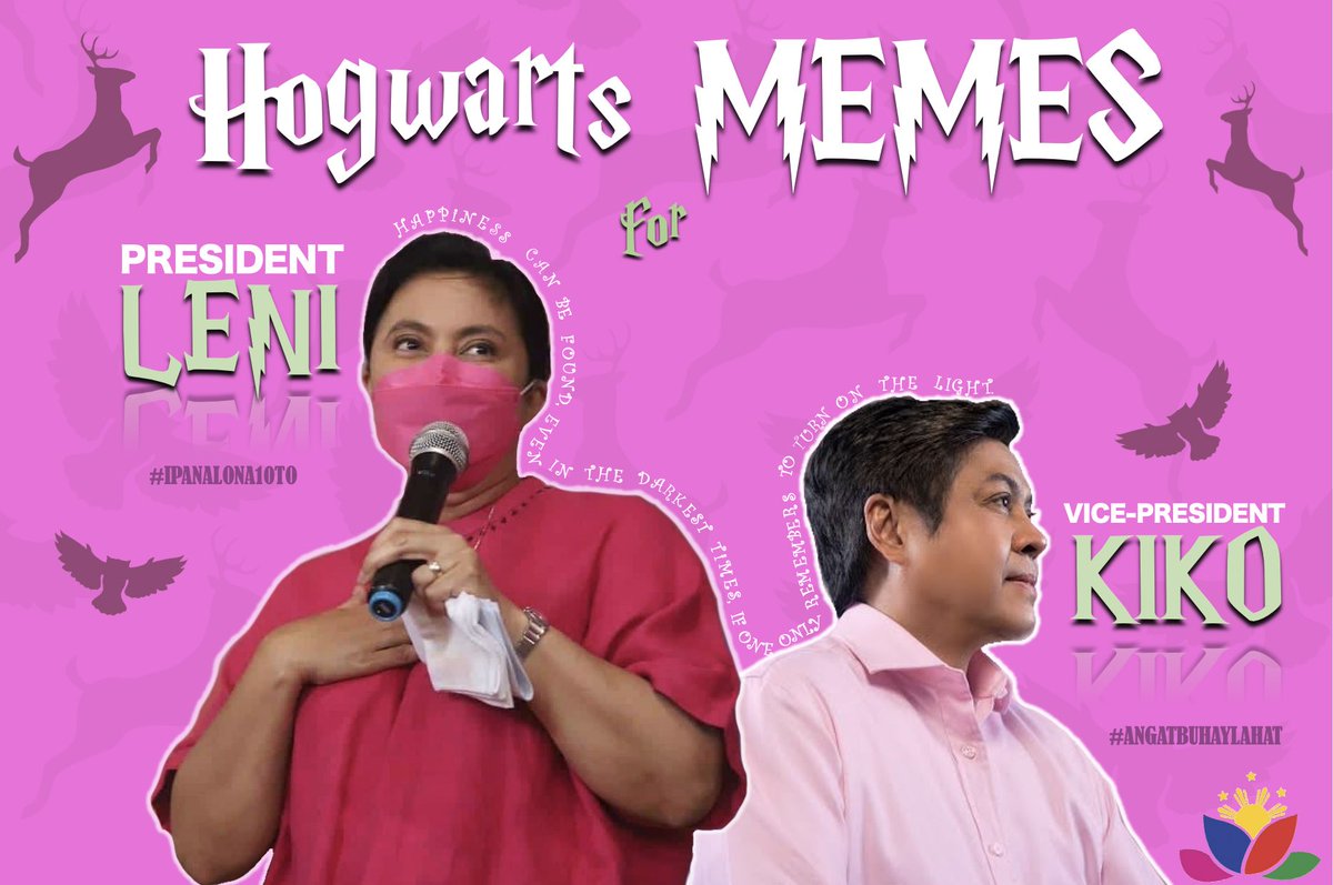 HogwartsMEMES's tweet photo. #HogwartsMEMESforLeni
#AngatBuhayLahat 
#LeniKiko2022 
#TropangAngatAllTheWay https://t.co/fHi4SnsSNn