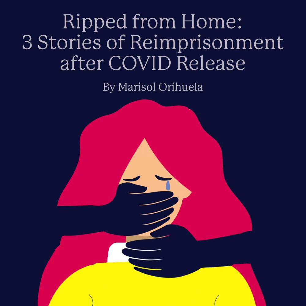 JCollaboratory's tweet photo. To help control the spread of COVID, the Federal Bureau of Prisons released thousands of low public safety risk inmates to home confinement. As people began reconnecting with communities, families and jobs, they are now being ripped away.

Read more: https://t.co/LKahOvF1oD https://t.co/pP3LHX0k8d