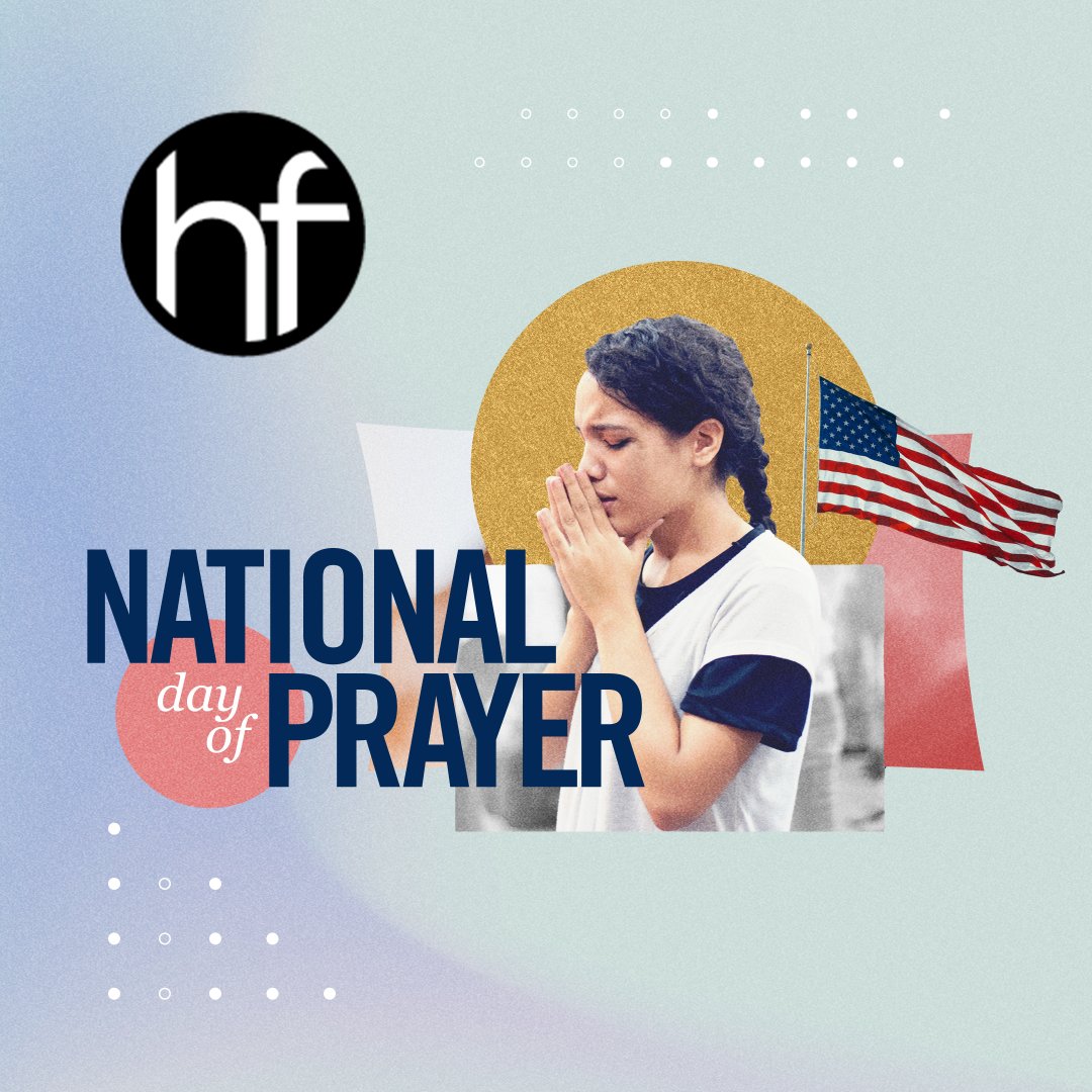 Today is set apart as the National Day of Prayer in America. HF's building will be open today from 8 am to 8 pm if you want to come to church and spend some time in prayer.