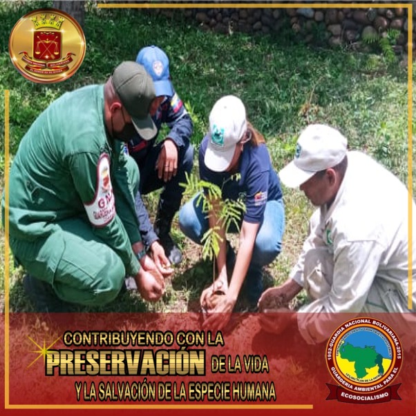 En la #GNB todas nuestras actividades en materia ambiental van dirigidas a la preservación de la vida y la salvación de la especie humana.
#EcosocialistasSomosTodos 
#PorLaMadreTierra 
@GNBCmdtGral
<a href="/GnbGaranteDePaz/">Guardia Nacional Bolivariana</a>
<a href="/vladimirpadrino/">Vladimir Padrino L.</a>
<a href="/NicolasMaduro/">Nicolás Maduro</a>
@gnb_oi
<a href="/McCalderonL/">Manuel Calderon</a>