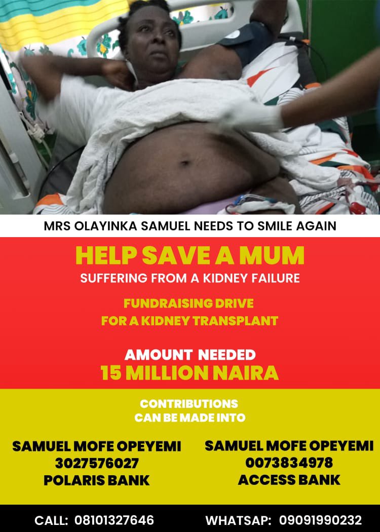 dammykyle's tweet photo. PLEASE CLICK THE RETWEET BUTTON #SaveAMum @davido @wizkidayo @burnaboy @DONJAZZY @PeterPsquare @TiwaSavage @Olamide @MI_Abaga @iam_kcee @KizzDaniel @atiku @bukolasaraki @DinoMalaye https://t.co/baoPEkHP0z