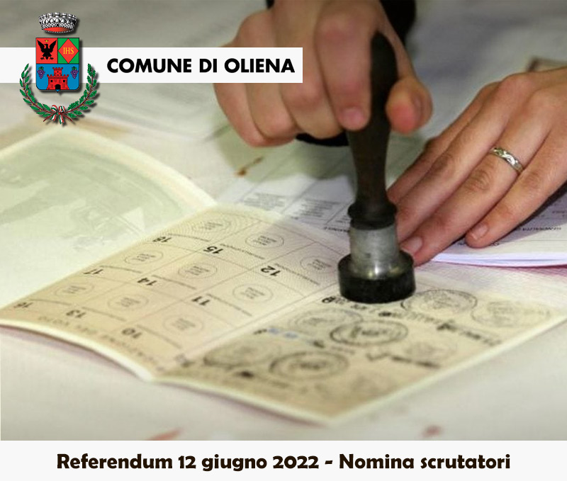 ComuneOliena's tweet photo. Referendum 12 giugno 2022 - Nomina scrutatori #Oliena
Tutte le informazioni al seguente link: https://t.co/KQW6VlFSwT https://t.co/2gPdONVrda