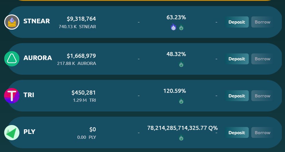 aurigami_PLY's tweet photo. Aurigami's Liquidity Mining program is now LIVE 🥳

Early participants especially will get to enjoy high APYs, insane rewards, and even stack yield-on-yield with LP staking 🔥

✅ $PLY deposit
✅ PLY/NEAR LP staking
✅ Round 1 of The Papermill

https://t.co/rHcIUKSlFp https://t.co/eXq2sQiN9y