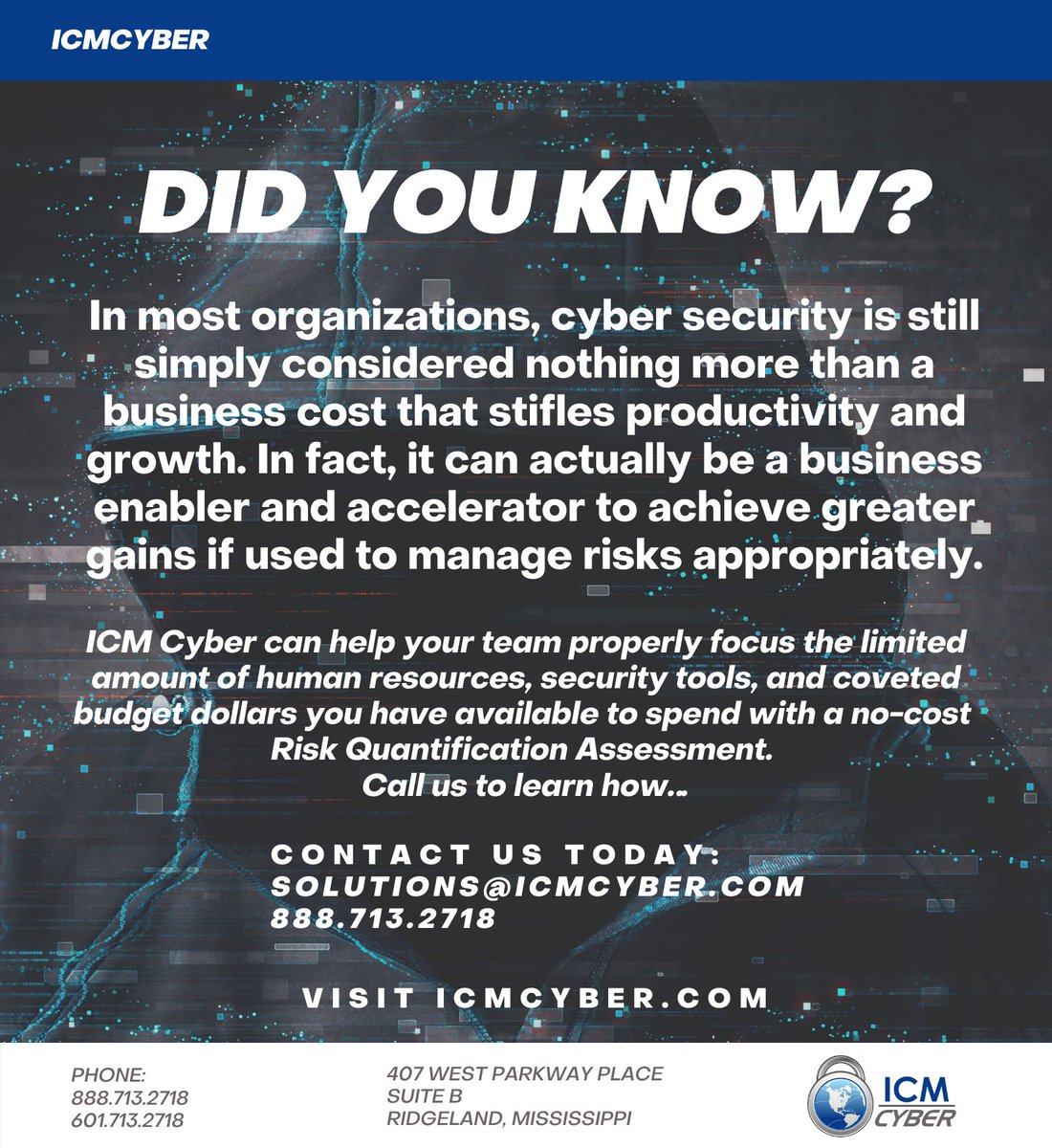 ICMCYBER1's tweet photo. Is your business aligning with your cybersecurity needs? #cybersecuritytips https://t.co/GfUaHuMCjt