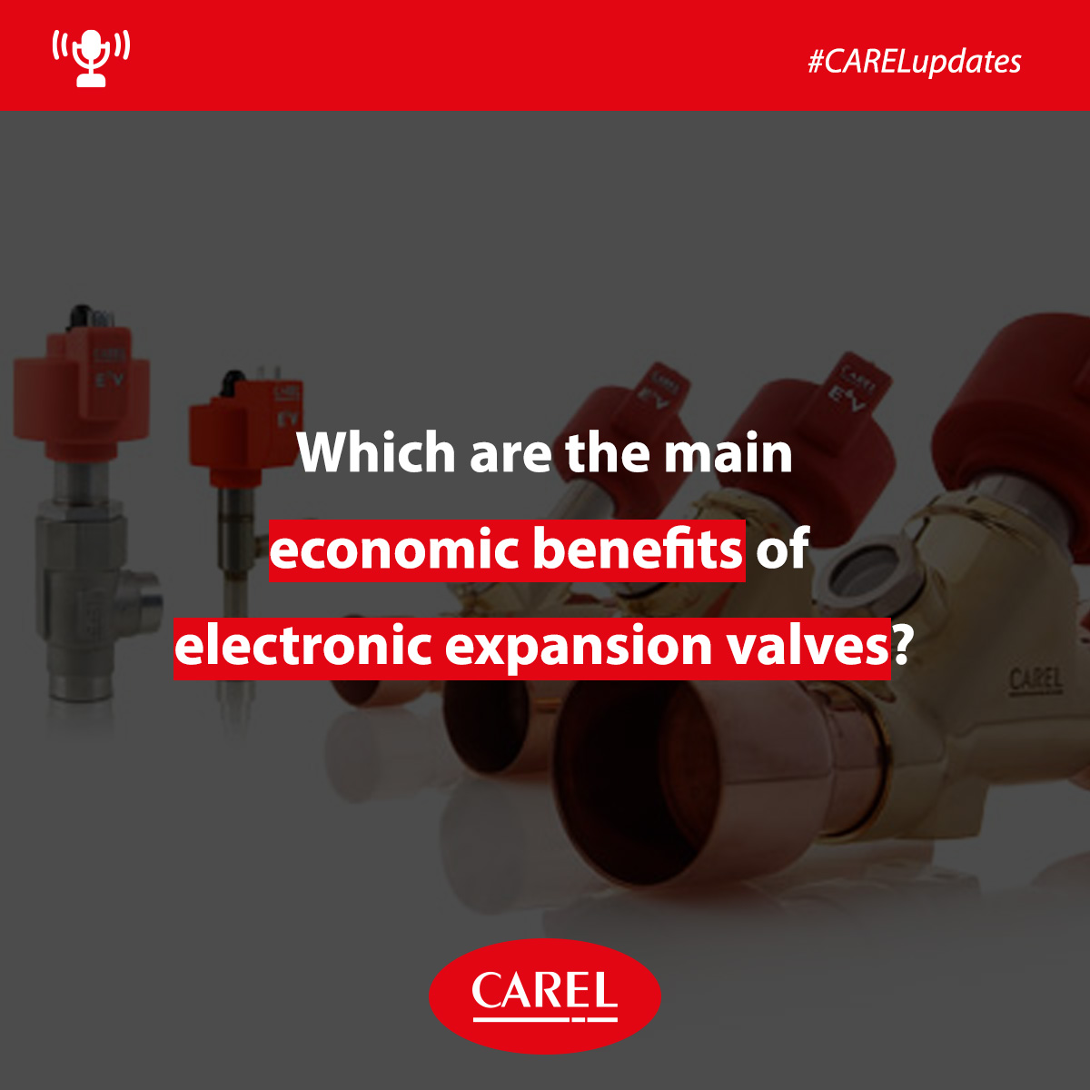 CAREL_group's tweet photo. In economic terms, the most important benefits of #EEVs are:
✅ considerable #ElectricitySavings, between 15% and 35%
✅ reduced #MaintenanceCosts
✅ less variety of components for the builder
Learn more: https://t.co/iQPFAx5Ikr
#ElectronicExpansionValves #ExV https://t.co/MGbXa7SezA
