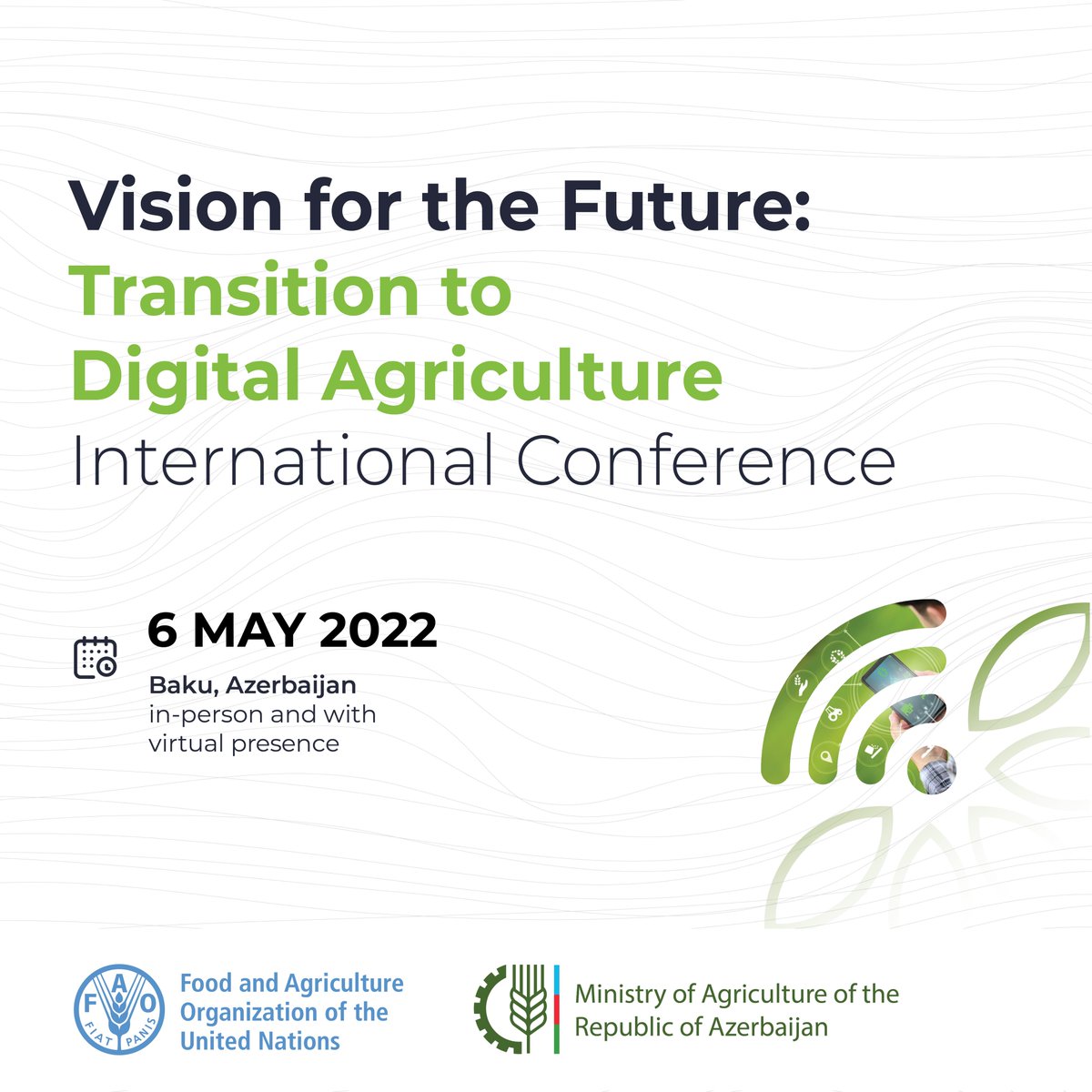 FAO4Members's tweet photo. 📌6 May | International conference Vision for the future: transition to digital agriculture
Key stakeholders will share experiences, visions & developments in the area of agricultural & digital rural transformation👉https://t.co/FSIG9qbUCI
#AgInnovation #DigitalAgTransformation https://t.co/qRXfTlImK0