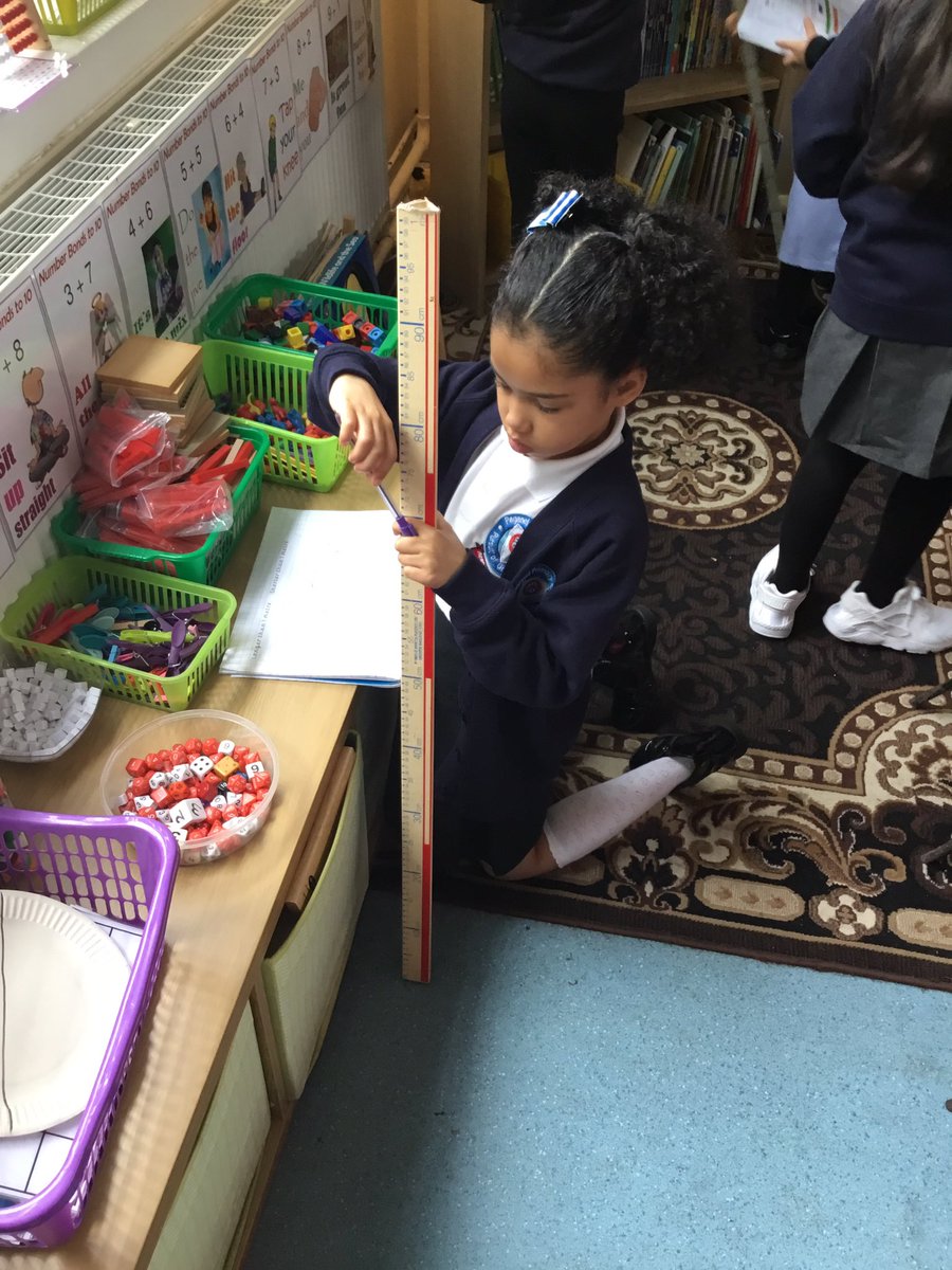 MissSilk3's tweet photo. The children have been learning about length and height in Maths. So our anchor task involved measuring a lot of different things. Fun fact, our classroom is 712cm long!@paganelschool https://t.co/FgFFbon6k7