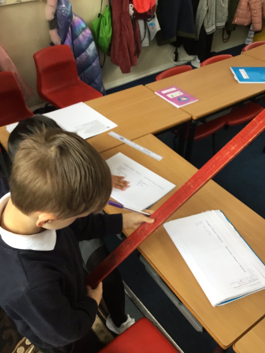 MissSilk3's tweet photo. The children have been learning about length and height in Maths. So our anchor task involved measuring a lot of different things. Fun fact, our classroom is 712cm long!@paganelschool https://t.co/FgFFbon6k7