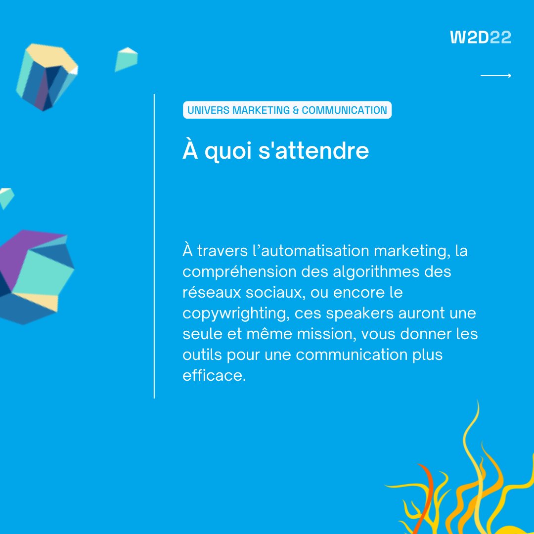 web2day's tweet photo. 𝐋𝐚 𝐭𝐡𝐞́𝐦𝐚𝐭𝐢𝐪𝐮𝐞 𝐥𝐚 𝐩𝐥𝐮𝐬 𝐯𝐞𝐧𝐝𝐞𝐮𝐬𝐞 𝐝𝐮 𝐖𝐞𝐛𝟐𝐝𝐚𝐲 𝐟𝐚𝐢𝐭 𝐬𝐨𝐧 𝐫𝐞𝐭𝐨𝐮𝐫. 📊
#automatisation marketing, algorithmes réseaux, #copywrighting : aiguisez votre image de marque avec la prog Marketing & Com du Web2day ➡️ https://t.co/706GpMJgAt https://t.co/wCyI87Sj3t