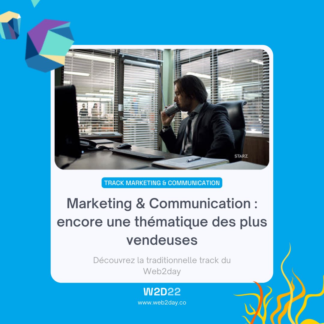 web2day's tweet photo. 𝐋𝐚 𝐭𝐡𝐞́𝐦𝐚𝐭𝐢𝐪𝐮𝐞 𝐥𝐚 𝐩𝐥𝐮𝐬 𝐯𝐞𝐧𝐝𝐞𝐮𝐬𝐞 𝐝𝐮 𝐖𝐞𝐛𝟐𝐝𝐚𝐲 𝐟𝐚𝐢𝐭 𝐬𝐨𝐧 𝐫𝐞𝐭𝐨𝐮𝐫. 📊
#automatisation marketing, algorithmes réseaux, #copywrighting : aiguisez votre image de marque avec la prog Marketing & Com du Web2day ➡️ https://t.co/706GpMJgAt https://t.co/wCyI87Sj3t