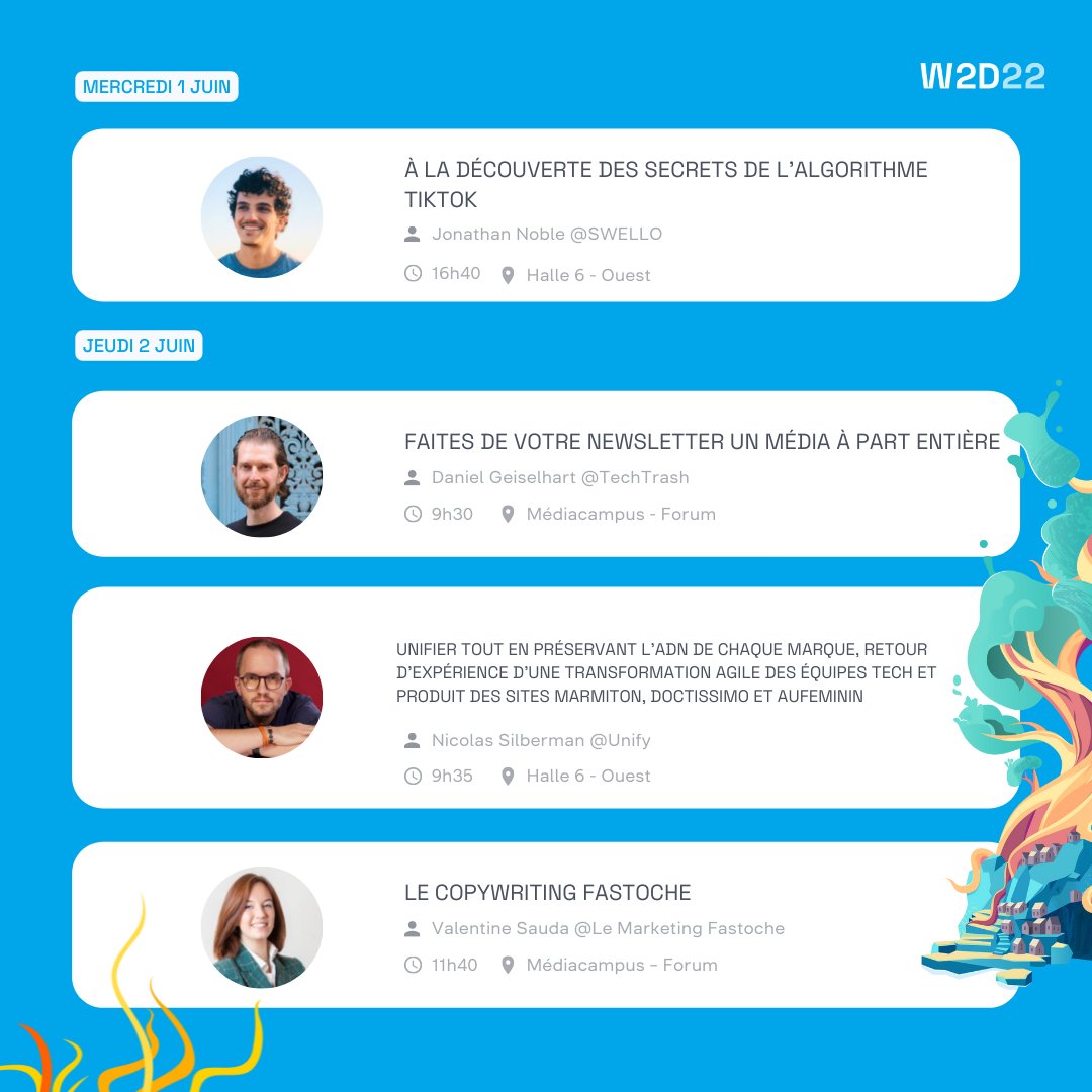 web2day's tweet photo. 𝐋𝐚 𝐭𝐡𝐞́𝐦𝐚𝐭𝐢𝐪𝐮𝐞 𝐥𝐚 𝐩𝐥𝐮𝐬 𝐯𝐞𝐧𝐝𝐞𝐮𝐬𝐞 𝐝𝐮 𝐖𝐞𝐛𝟐𝐝𝐚𝐲 𝐟𝐚𝐢𝐭 𝐬𝐨𝐧 𝐫𝐞𝐭𝐨𝐮𝐫. 📊
#automatisation marketing, algorithmes réseaux, #copywrighting : aiguisez votre image de marque avec la prog Marketing & Com du Web2day ➡️ https://t.co/706GpMJgAt https://t.co/wCyI87Sj3t