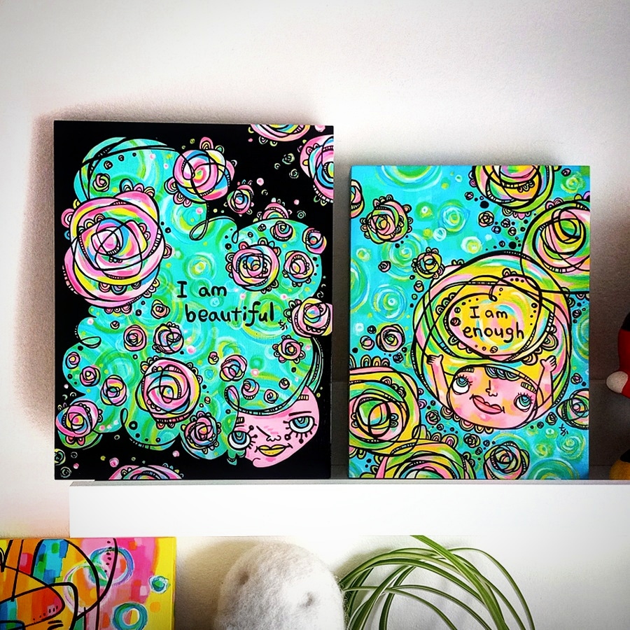 Chika_Ando's tweet photo. Come see these new babies of mine @etsyCalgary @ContemporaryCalgary this coming Saturday, May 7!

#art #artforsale #yyc #yycartist #colorful #colors #cute #beautiful #quoteoftheday #rupaul #etsycalgary #etsycanada #etsy #mentalhealth #selfhealers #selflove #selfcare #絵 #絵描き https://t.co/QiAlFkpijU