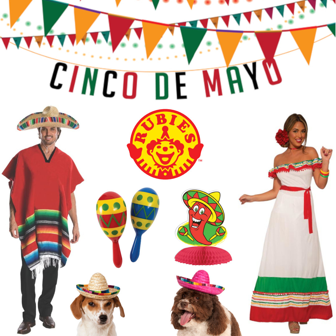 Arriba! Rubies II wishes you a very happy Cinco de Mayo! Looking for some fun last minute #CincoDeMayo party goods, décor, hats and costumes? Check out our Where to Buy page here (rubies.com/online-retaile…) to see where to buy our products! 

#RubiesCostumes