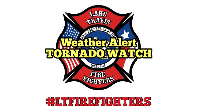 The <a href="/NWSSanAntonio/">NWS Austin/San Antonio</a> has issued a TORNADO WATCH that includes our service area until 6PM tonight.

-Tornadoes possible
-2-inch sized hail possible
-Wind gusts up to 70 mph

Monitor weather radar &amp; have a safe place to go if a tornado warning/emergency is issued. #atxwx #txwx