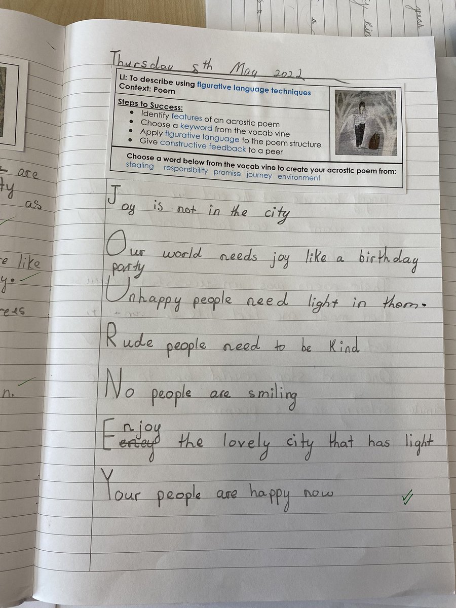 FoxfldPlum's tweet photo. We thoroughly enjoyed creating our own acrostic poems today! We used the book ‘The Promise’ by @nicolakidsbooks to focus on the key themes of responsibility, kindness, respect and the environment. What do you think of our creations? @foxfield #acrosticpoems #kindness https://t.co/dwqJQjj3KB
