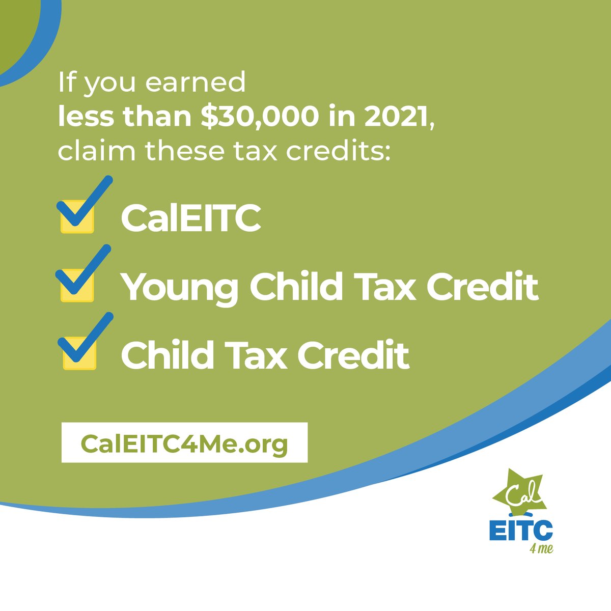 MAOF_Comunidad's tweet photo. Do you have children living at home? If you earned less than $30,000 in 2021, make sure you’ve filed your taxes to claim the #CalEITC, #YCTC &amp; #CTC! Didn’t file? You still have time! 

Find free, IRS-trained help at https://t.co/9aqN89RKvk. @GSOpportunity https://t.co/d9d3IfyIVi