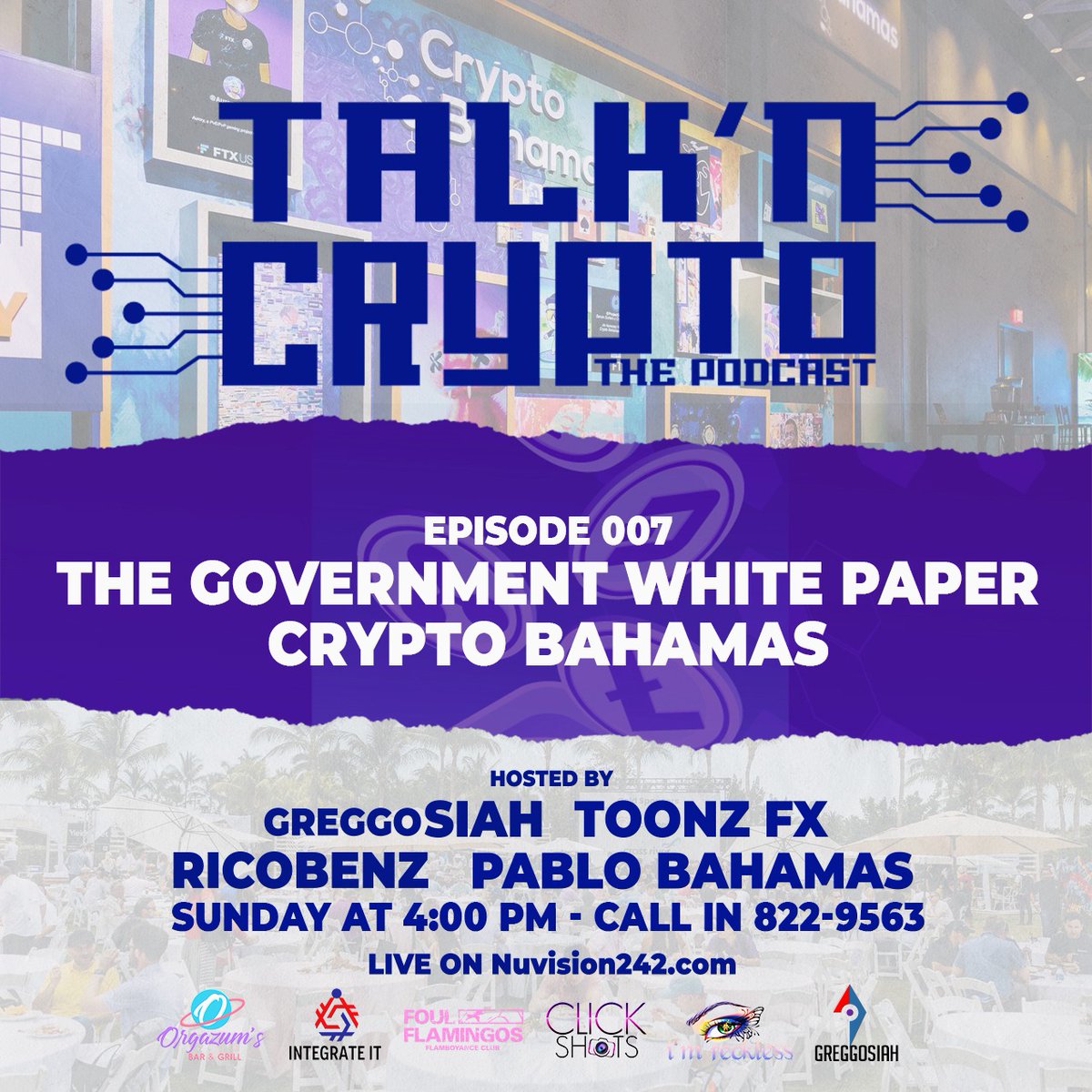 greggosiah's tweet photo. Talk'n Crypto is back this Sunday @ 4PM EST @bushmakanic @mittonomous @Clickshots242 https://t.co/HMudoJimDP