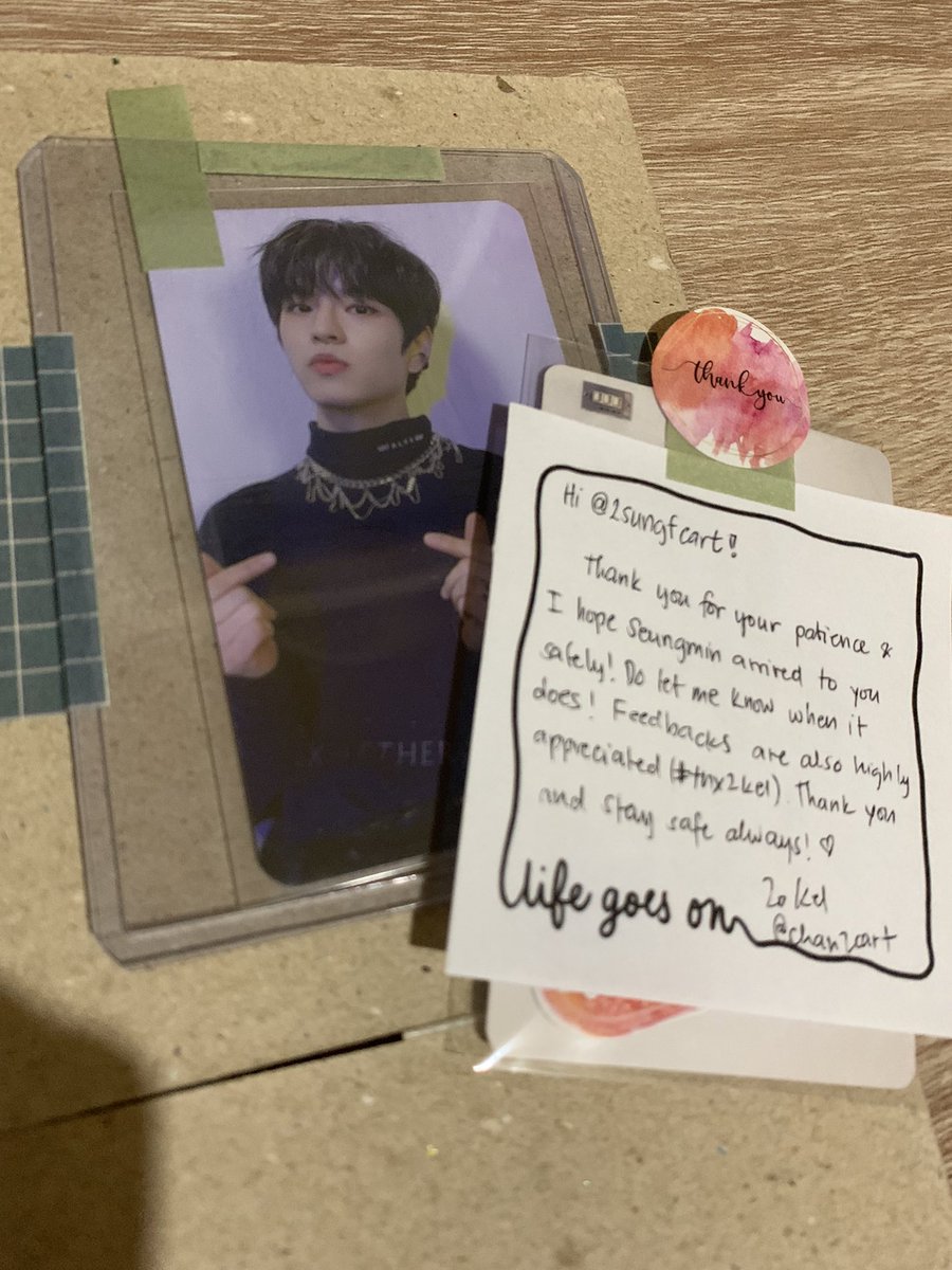 2sungfcart's tweet photo. 💌: happy mail

yay seungmin came home!!! <333 tysm for the smooth transact and safe packaging 🤍
#tnx2kel @chan2cart https://t.co/UM1ximLkDd