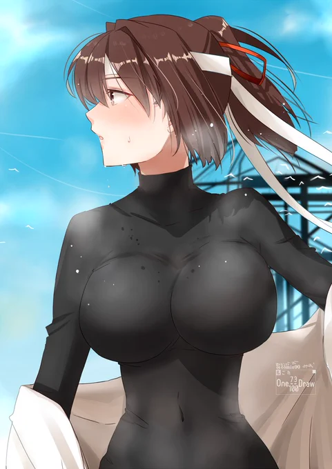 休憩中の伊勢さん
#艦これ版深夜の真剣お絵描き60分一本勝負
#艦これ版真剣お絵描き60分一本勝負_20220505 