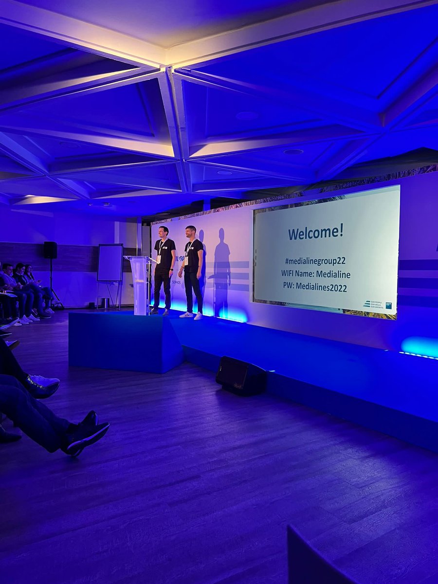 Back on stage #medialinegroup22 @MedialineAG <a href="/MedialineRo/">MedialineRO</a>  - thrilled to see sooooo many colleagues at our #allhands in #Mallorca