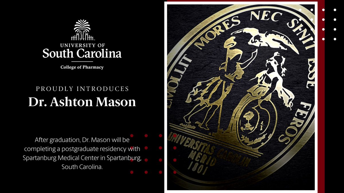 UofSCPharm's tweet photo. Congratulations, Dr. Mason!🎉
#UofSC22 | #UofSCPharm22 https://t.co/uVJYq1pLl4