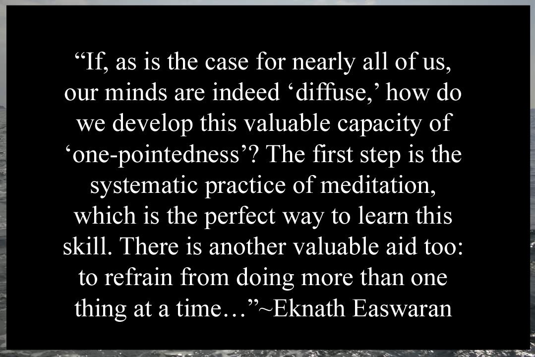 LindsScottSees's tweet photo. #EknathEaswaran #focusedattention #attention #meditation #mindfulness #onepointedmind #onepointedattention #attentiontraining #diffuseattention #diffusemind #multipointedattention #multipointedmind #multitasking   #organizationalmanagement #organizationalbehavior #timemanagement https://t.co/UTEpjscOcI