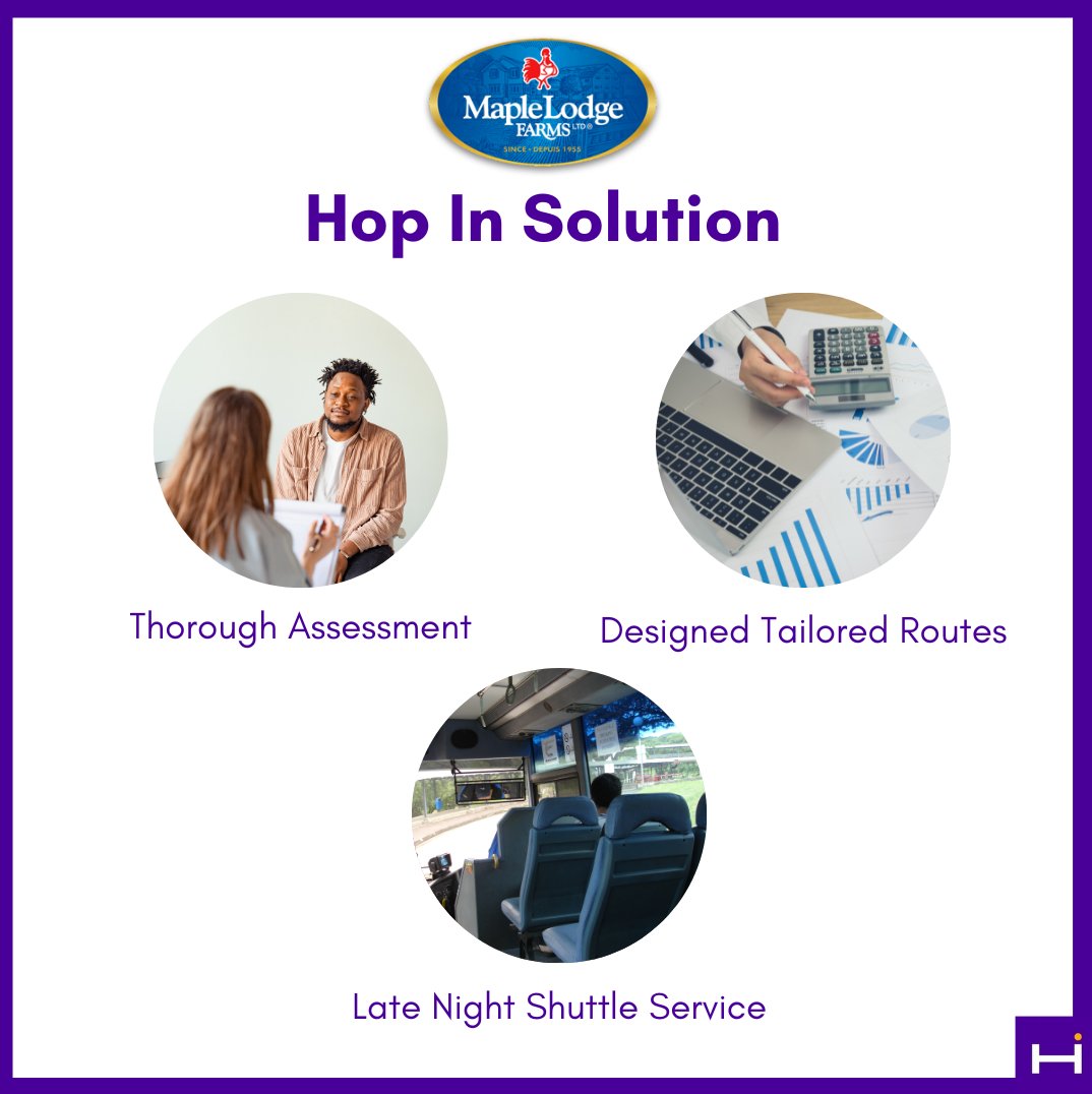 Hop In Tech (@hopintech) on Twitter photo Hop In Technologies provides a variety of solutions for your company's transportation needs. For our client <a href="/MapleLodgeFarms/">Maple Lodge Farms</a> we provided a needs assessment to curate our solutions: a night shuttle service and tailored routes so employees can commute stress-free. #hopintech Hop In Technologies provides a variety of solutions for your company's transportation needs. For our client <a href="/MapleLodgeFarms/">Maple Lodge Farms</a> we provided a needs assessment to curate our solutions: a night shuttle service and tailored routes so employees can commute stress-free. #hopintech