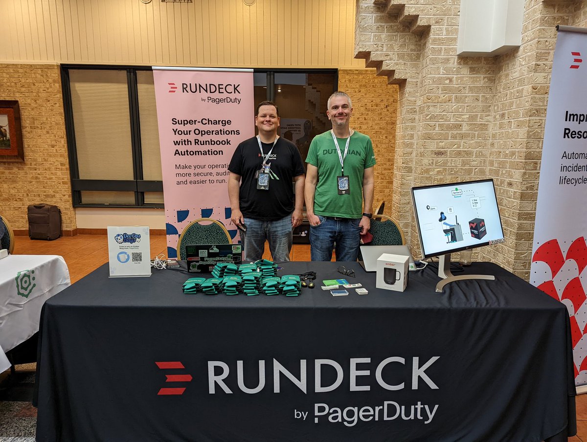 Thank you to <a href="/Rundeck/">Rundeck</a> for being one of our gold sponsors. We're so happy you could join us! #DevOpsDays #Austin