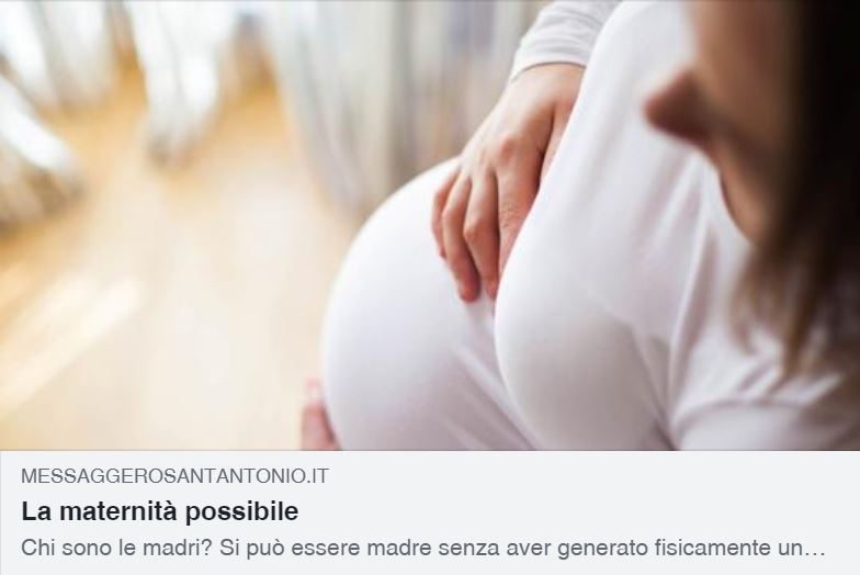 Chi sono le #madri? Si può essere #madre senza aver generato fisicamente un #figlio? Come vivere la #maternità spirituale? Sono tante le domande che ruotano attorno a questo tema, fonte di gioia così come di immenso dolore. Di @SabinaFadel messaggerosantantonio.it/content/la-mat…