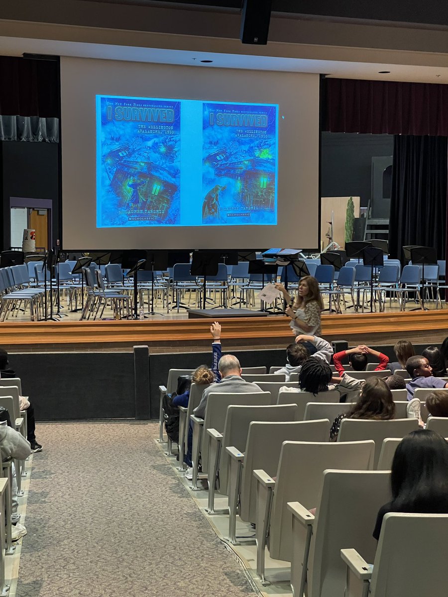 It was so exciting to have <a href="/laurenTarshis/">Lauren Tarshis</a> speak to <a href="/BGJHS/">Bowling Green Jr. High School</a> 6th graders today. Not only were they motivated to pursue what they love, but they got to hear a sneak peak at her yet to be released book! Thank you <a href="/warrencountypl/">Warren County Public Library</a> for this experience! <a href="/BGISD/">Bowling Green Independent Schools</a>