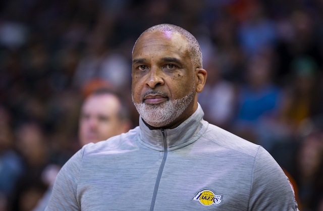 LakersNation's tweet photo. Phil Handy believes he's ready to be a head coach in the NBA.
https://t.co/WZf3qVlxJG https://t.co/4etITQ0gnr