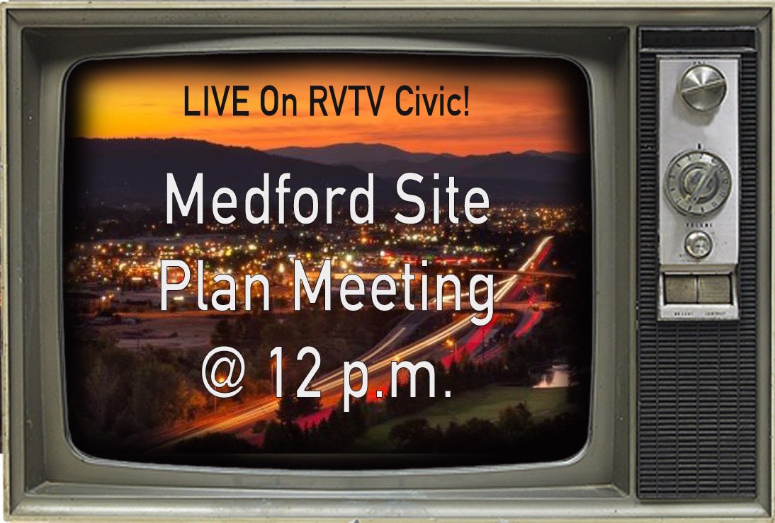 Tomorrow at 12pm, the Medford Site Planning Meeting will be LIVE on RVTV Civic! 🎥 Be sure to tune in! 📺 

Click the link below to watch! ⬇️ 
videoplayer.telvue.com/player/w9sPsSE…