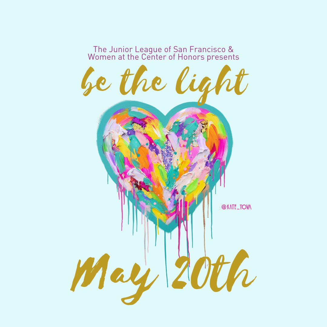 JuniorLeagueSF's tweet photo. JLSF 'Be the Light' is almost SOLD OUT!!

Limited Dinner tickets available thru May 5th.
Drinks/Dancing tickets available thru May 16th.

Join JLSFT and WATCH recipients, London N. Breed &amp; Sallie Huntting celebrate our 110th Anniversary! Link in bio. https://t.co/JzAjDNNP0Z
