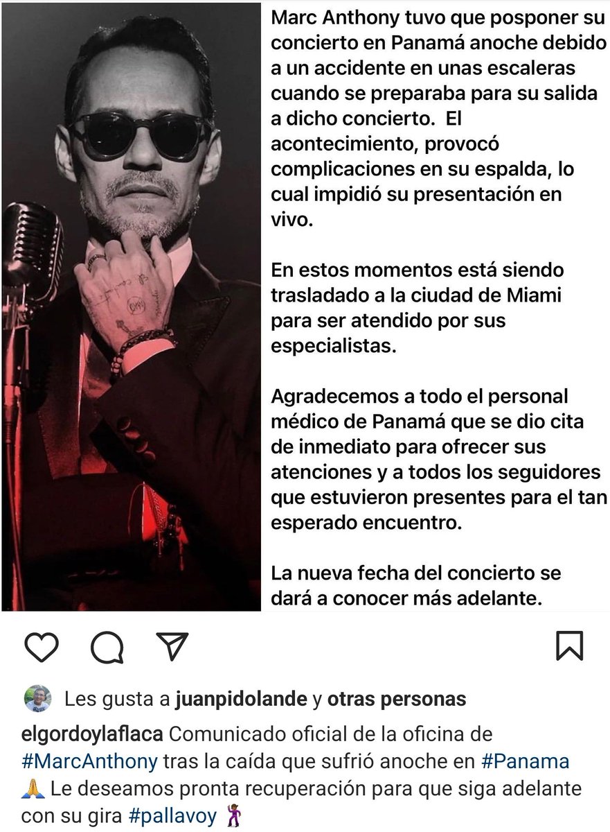 GiselaTunon's tweet photo. Comunicado oficial de la oficina de Marc Anthony👇🏼 https://t.co/4YtNUkYHNk