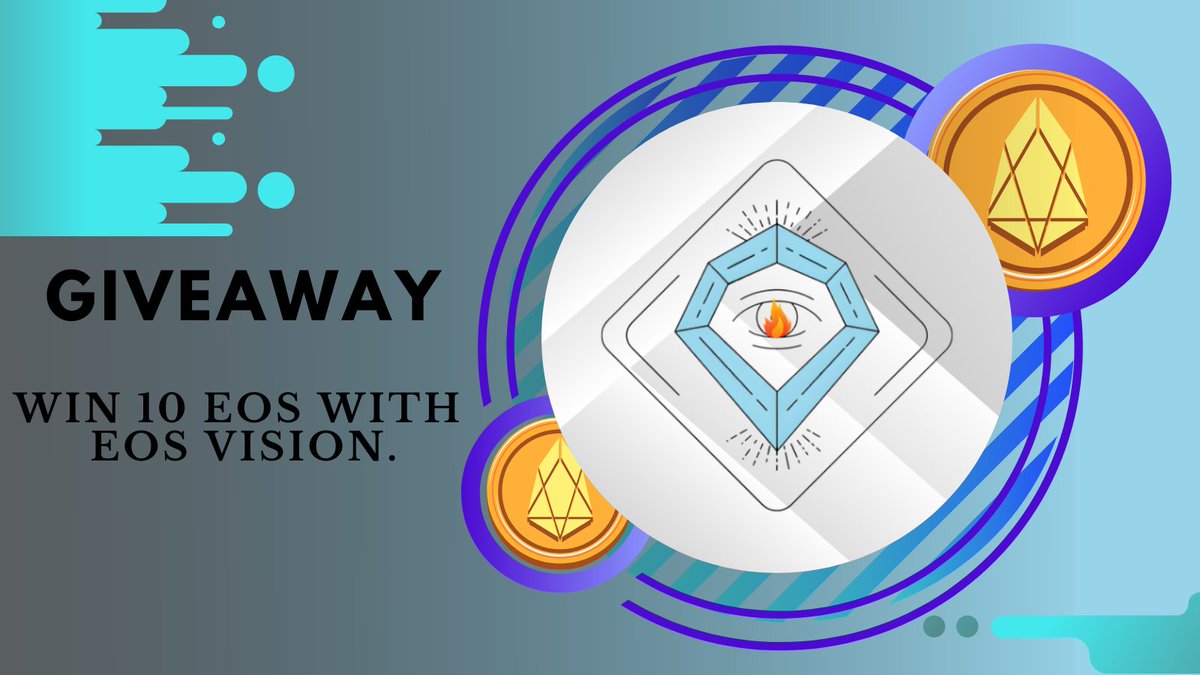 eos_vision's tweet photo. 📢Giveaway EOS VISION. 
Participate for 10 EOS by following these simple steps, don't miss this great opportunity.👐

1️⃣ Like and RT 🔥
2️⃣ Mention 3 friends👏
3️⃣ Follow @eos_vision 👈

 #Giveaway #token #EOS https://t.co/2T32DcELN7
