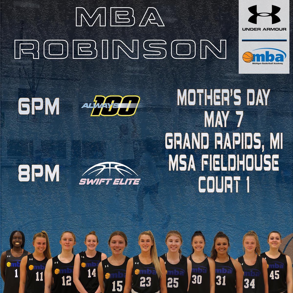 coach_deerob's tweet photo. Back In Action This Weekend @M_B_A_Bball Mother’s Day Tournament. Hoping this weekend ends with a 🍪’s!!! #MBAon3FamilyOn6 https://t.co/e8TZLgNpr6