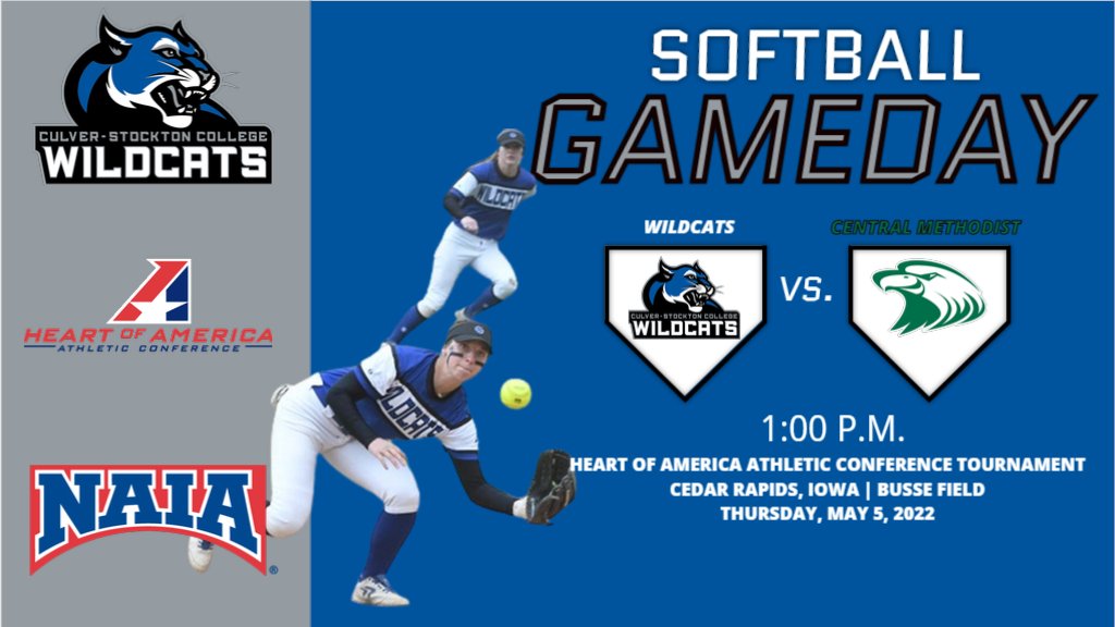 🥎 Postseason Game Day for <a href="/CSCWildcatSB/">C-SC Softball</a> 

➡️ Heart of America Athletic Conference Tournament

🆚 <a href="/cmueagles/">Central Methodist Athletics</a> 
📍 Cedar Rapids, Iowa | Busse Field
⏰ 1 p.m. (CDT) 
🎟️ tinyurl.com/bdhter5c
💻 tinyurl.com/52z9dzvy
📊 tinyurl.com/3cn624r8

#GoWild | #HeartSB |#NAIASB