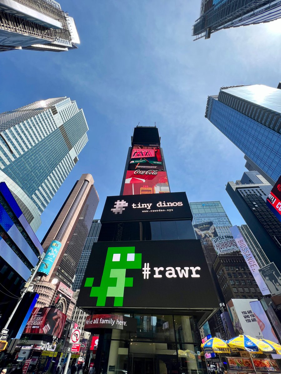 tiny dinos just got a little less tiny

times square baby

@rawrdao you're incredible!

#rawr