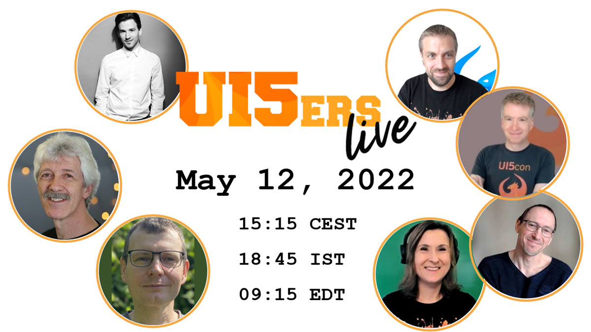 OpenUI5's tweet photo. Topics and panelists are settled for #UI5erslive next week ✅ 
Look forward to @mianbsp sharing his inspiring contribution to the #ui5community and Uwe Reeder and Mathias Uhlmann talking about new features in the #OData V4 model.

🗓️ May 12, 15:15 CEST
👉 https://t.co/8DbFAtrTl9 https://t.co/J4FGzJjFAP