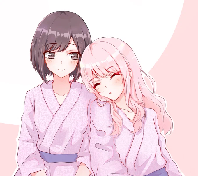 #prsk_FA 
みずえな🎀🎨
『寝ちゃった』 