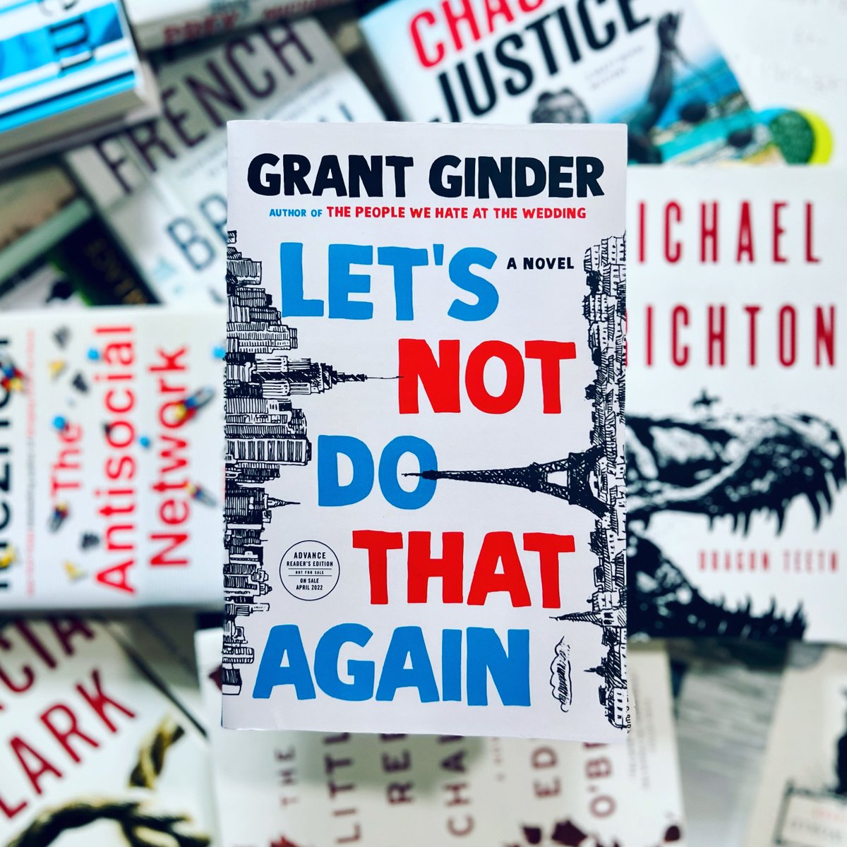 abookaweekblog's tweet photo. LET'S NOT DO THAT AGAIN by @GrantGinder is "...a novel that is humorous, timely, and deeply affecting." REVIEW: https://t.co/8y9n1djIzs @HenryHolt #BookReview #LetsNotDoThatAgain https://t.co/bnpB8tKY2Z