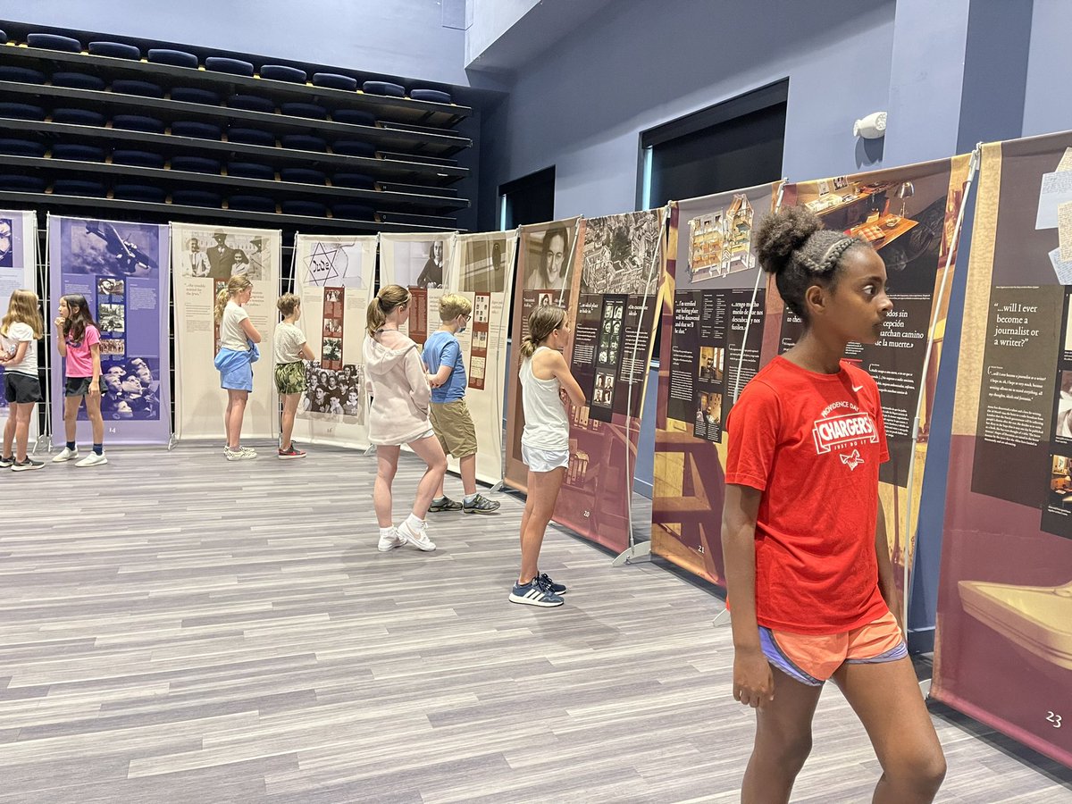 pdslmartin's tweet photo. Touring the Anne Frank exhibit in the Stable! #pdschargers https://t.co/JVnEDxhlAK
