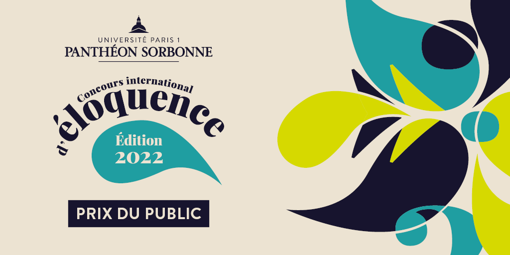 SorbonneParis1's tweet photo. 🏆 Avez-vous déjà voté pour le Prix du public du Concours international d’éloquence de #Paris1PanthéonSorbonne ?

Il est encore temps de faire gagner votre candidat favori !

Votez dès maintenant 👉 https://t.co/mfWvwlVfAJ https://t.co/5NInCfCjXn