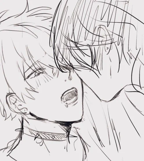 零晃の日だったから零晃描きながら息抜きに零晃描くとかいう意味不なことをしていた 