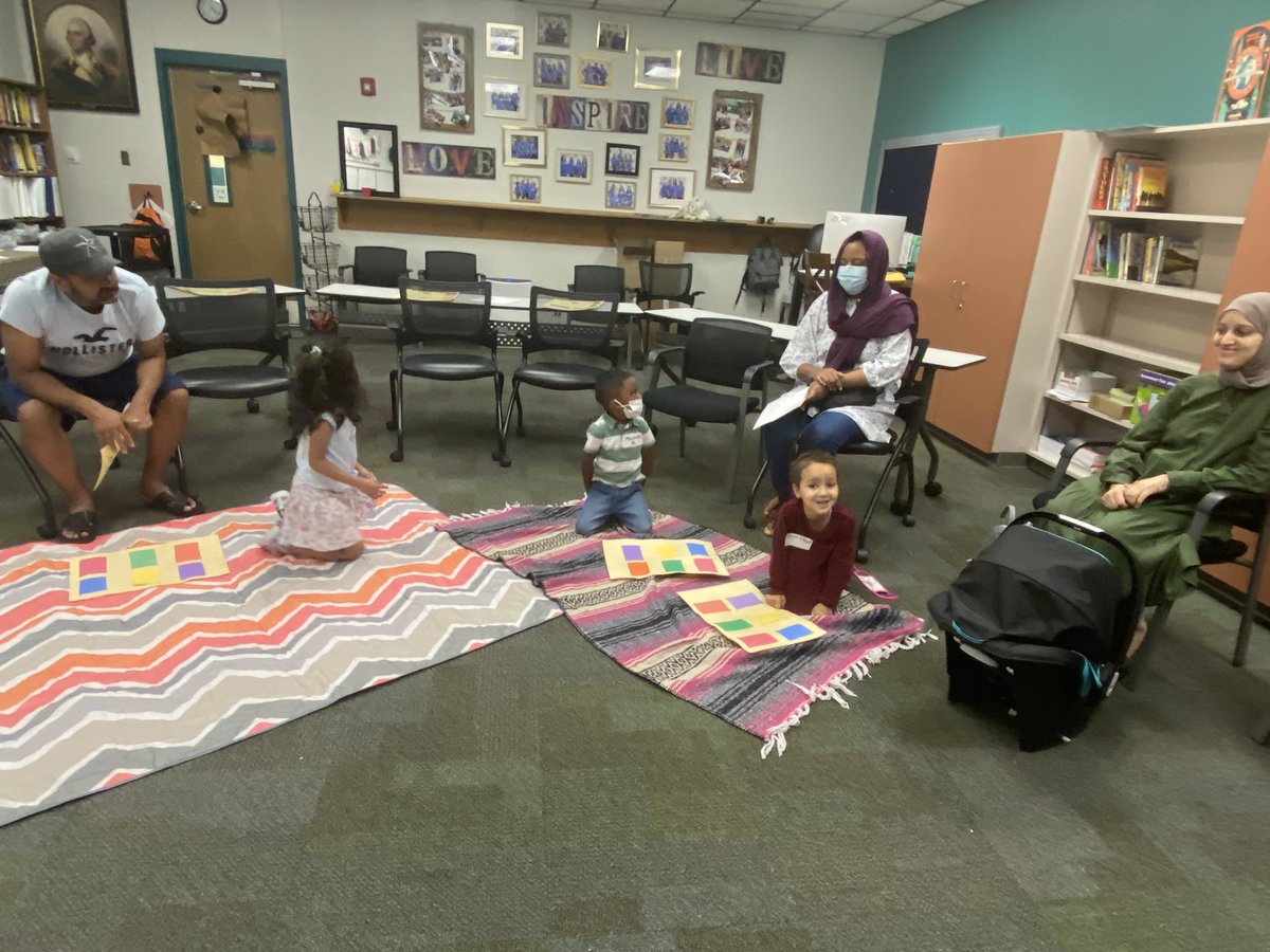 Day 2 - Come Learn with Me - Future <a href="/BearCreekElem/">Bear Creek</a> Pre-K students and their parents worked on math readiness with colors and numbers through songs, books, and games today! They will be ready for <a href="/EarlyGcisd/">GCISD EARLY CHILDHOOD</a> school next year!