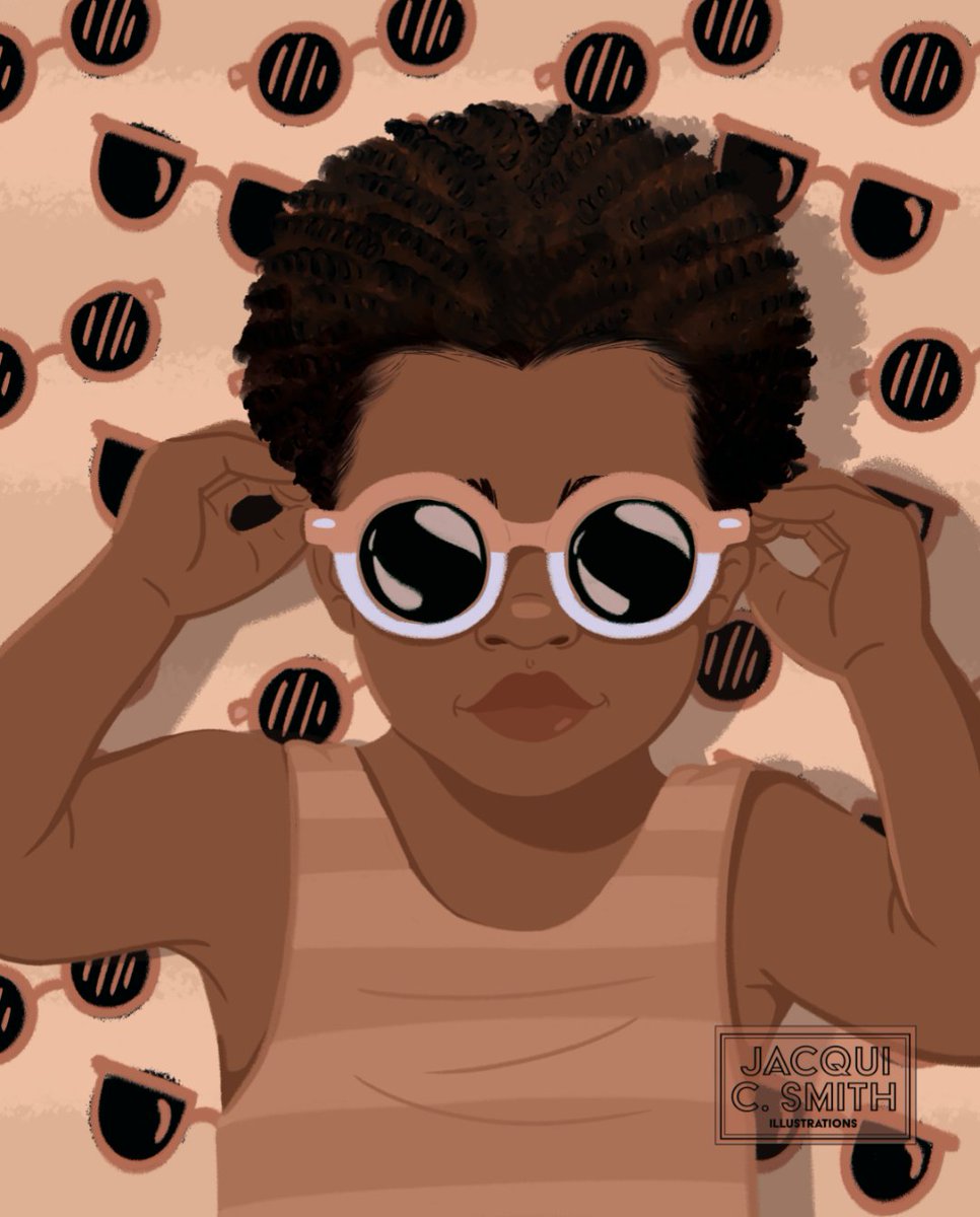 jacquicsmithart's tweet photo. I just had to draw this cutie in Sunnie's from @phoenixrayne_!! 
.
.
#naturalhair #blackgirls #blackgirlmagic #melanin #kidsart 
#illustration #illustrator #art #drawing #artist #artistoninstagram #dailydrawing #lineart #digitalart #photoshop #portrait #artistontwitter #artwork https://t.co/k7IkKu4IrI